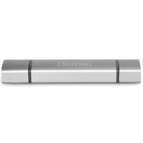 Считыватель флеш-карт Digitus USB-C/USB 3.0 SD/MicroSD (DA-70886)