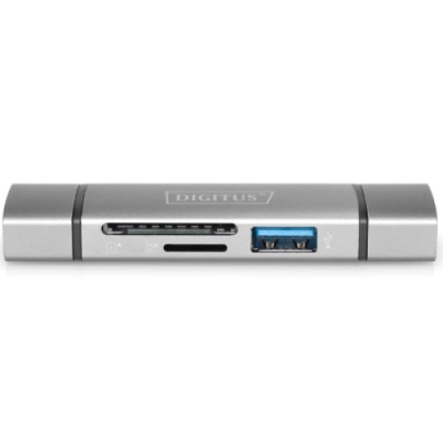 Считыватель флеш-карт Digitus USB-C/USB 3.0 SD/MicroSD (DA-70886)