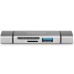 Считыватель флеш-карт Digitus USB-C/USB 3.0 SD/MicroSD (DA-70886)