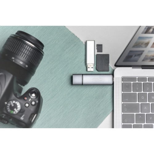 Считыватель флеш-карт Digitus USB-C/USB 3.0 SD/MicroSD (DA-70886)