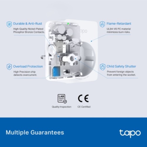 Умная розетка TP-Link Tapo P110M N300 BT 16A (TAPO-P110M)