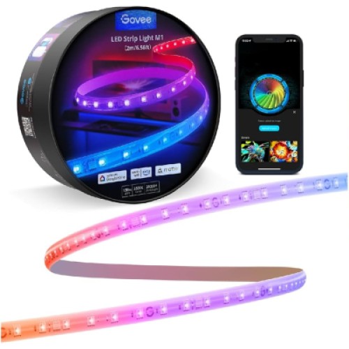 Светодиодная лента Govee H100E LED Compatible extension of H61E1, 1.0m, RGBIC , WI-FI/Bluetooth, white (H100E0D1)