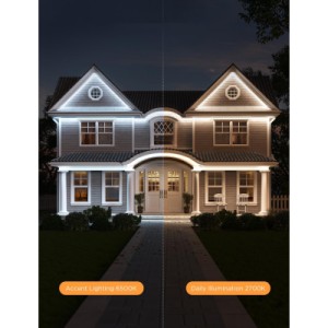 Светодиодная лента Govee H70A1 Phantasy Outdoor LED, 10.0m, RGBICWW, WI-FI/Bluetooth, white (H70A13D1)