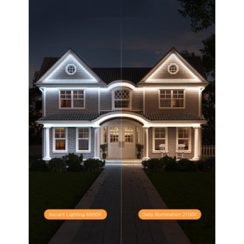Светодиодная лента Govee H70A1 Phantasy Outdoor LED, 10.0m, RGBICWW, WI-FI/Bluetooth, white (H70A13D1)