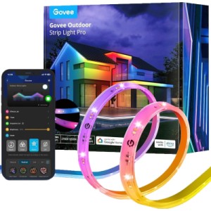 Светодиодная лента Govee H70A1 Phantasy Outdoor LED, 10.0m, RGBICWW, WI-FI/Bluetooth, white (H70A13D1)