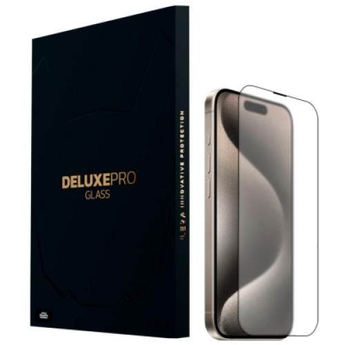 Стекло защитное iLera DeLuxe Frosted iPhone 15 Pro (ILFRDL15PR)