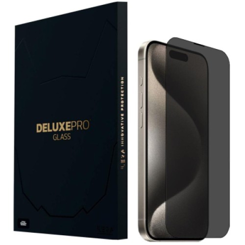 Стекло защитное iLera DeLuxe Incognito FullCover Glass iPhone 15 Pro Max (ILINDL15PRMX)