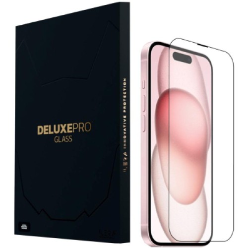 Стекло защитное iLera DeLuxe Original Glass iPhone 15 Plus (ILFCDL15PS)