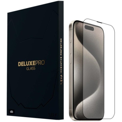 Стекло защитное iLera DeLuxe Original Glass iPhone 15 Pro Max (ILFCDL15PRMX)