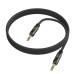 Кабель мультимедийный 3.5mm M to 3.5mm M 1.0m black BOROFONE (6941991117725)