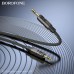 Кабель мультимедийный 3.5mm M to 3.5mm M 1.0m black BOROFONE (6941991117725)