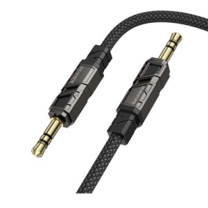Кабель мультимедийный 3.5mm M to 3.5mm M 1.0m black BOROFONE (6941991117725)