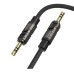 Кабель мультимедийный 3.5mm M to 3.5mm M 1.0m black BOROFONE (6941991117725)