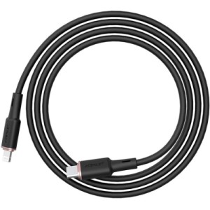 Дата кабель USB-C to Lightning 1.2m 3A 20W silicone black Acefast (AFC2-01B)