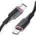 Дата кабель USB-C to Lightning 1.2m 3A 20W silicone black Acefast (AFC2-01B)