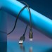 Дата кабель USB 2.0 AM to USB-C 1.0m 60W silicone black BOROFONE (6941991115455)