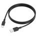 Дата кабель USB 2.0 AM to USB-C 1.0m silicone black BOROFONE (6941991115431)