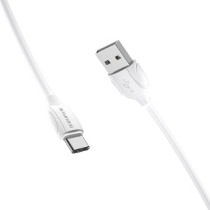 Дата кабель USB 2.0 AM to USB-C 1.0m 3A white BOROFONE (6931474701800)