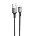Дата кабель USB 2.0 AM to Micro 5P 1.0m silicone black BOROFONE (6974443386387)