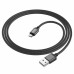 Дата кабель USB 2.0 AM to Micro 5P 1.0m black BOROFONE (6974443389029)