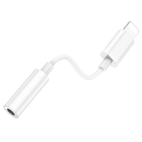 Переходник Lightning to 3.5mm F white BOROFONE (6941991111143)