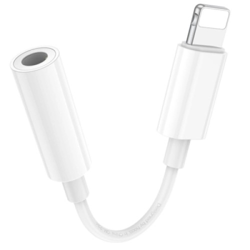 Переходник Lightning to 3.5mm F white BOROFONE (6941991111143)