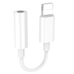 Переходник Lightning to 3.5mm F white BOROFONE (6941991111143)