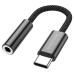 Переходник USB-C to 3.5mm F 0.10m black BOROFONE (6974443385069)
