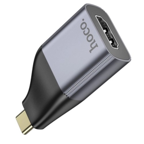 Переходник USB-C to HDMI F gray HOCO (6942007645584)