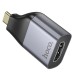 Переходник USB-C to HDMI F gray HOCO (6942007645584)