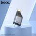 Переходник USB-C to RJ45 Ethernet 100Mbps gray HOCO (6942007645607)