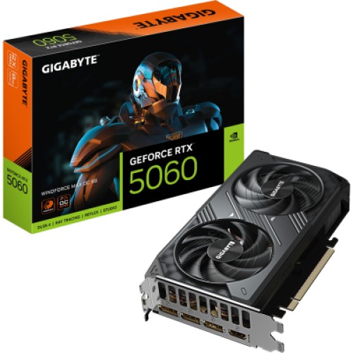 Видеокарта GIGABYTE GeForce RTX5060 8Gb WINDFORCE MAX OC (GV-N5060WF2MAX OC-8GD)