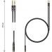 Кабель мультимедийный 3.5mm F to 2x3.5mm M 0.4m (4pin) black XoKo (AC-009)