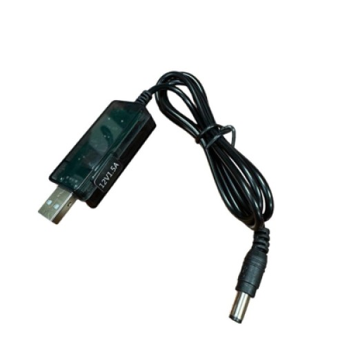 Кабель питания USB to DC 5.5x2.1mm 0.8m 12V 1.5A XoKo (DC-5-12-1,5A)