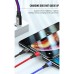 Дата кабель USB 2.0 AM to Lightning + Micro 5P + USB-C 1.2m black red blue XO (XO-NB143-3in1)