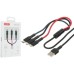 Дата кабель USB 2.0 AM to Lightning + Micro 5P + USB-C 1.2m black XO (XO-NB54-3in1)