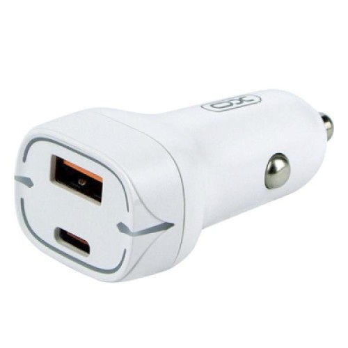 Зарядное устройство XO 1xUSB QC3.0 + 1xUSB-C PD20W white (CC37-WH)