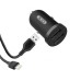 Зарядное устройство XO 2xUSB 2.1A + cable USB to Lightning black (TZ08-L-BK)