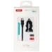Зарядное устройство XO 2xUSB 2.1A + cable USB to Lightning black (TZ08-L-BK)
