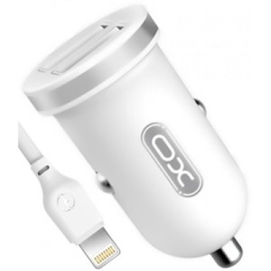 Зарядное устройство XO 2xUSB 2.1A + cable USB to Lightning white (TZ08-L-WH)