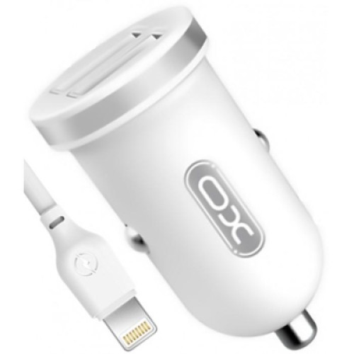 Зарядное устройство XO 2xUSB 2.1A + cable USB to Lightning white (TZ08-L-WH)