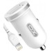 Зарядное устройство XO 2xUSB 2.1A + cable USB to Lightning white (TZ08-L-WH)