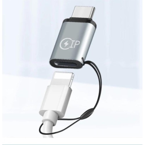 Переходник Lightning F to USB-C M gray XoKo (XK-AC-027)