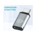 Переходник Lightning F to USB-C M gray XoKo (XK-AC-027)