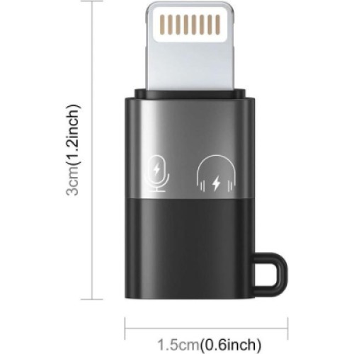 Переходник USB-C F to Lightning M charger-audio XoKo (AC-029)