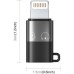 Переходник USB-C F to Lightning M charger-audio XoKo (AC-029)