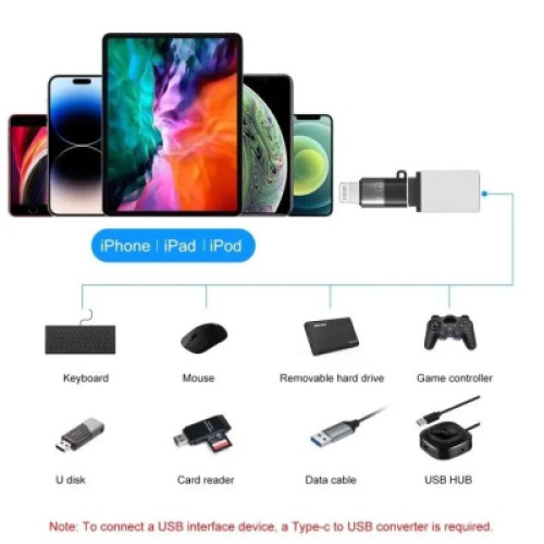 Переходник USB-C F to Lightning M charger-audio XoKo (AC-029)