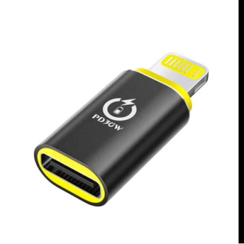 Переходник USB-C F to Lightning M 30W black XoKo (AC-033)