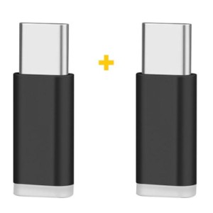 Переходник Micro 5P F to USB-C M 2PCS black XoKo (XK-AC010-BK2)