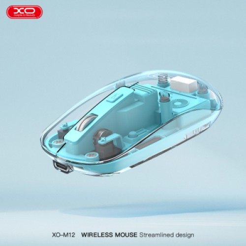 Мышка XO M12 Wireless Transparent/Blue (M12 Blue)